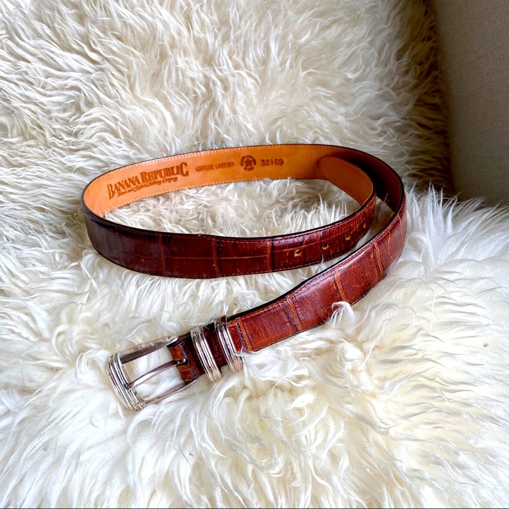 🍌✨Vintage Banana Republic Leather Belt Sz Med✨🍌